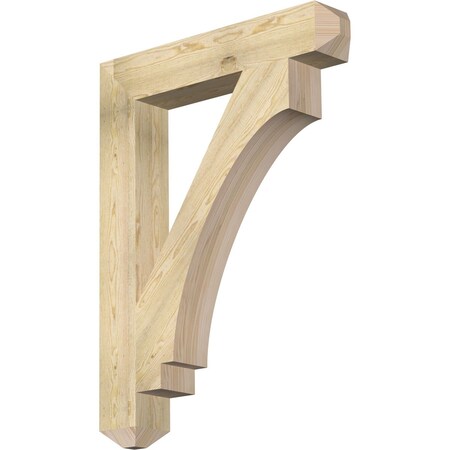 Ekena Millwork Imperial Craftsman Rough Sawn Bracket, Douglas Fir, 6"W x 36"D x 48"H BKT06X36X48IMP04RDF